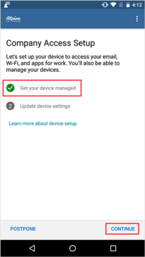 Company Portal手机端